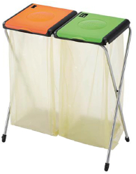 Suport pentru 2 saci de gunoi 68x37x80-2x120L 
