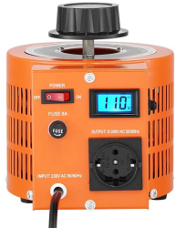 Transformator de tensiune variabila 0-300 V 3.3 A putere 1000 VA afisaj Led 