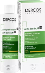 Sampon hidratant anti-matreata pentru parul si scalpul uscat Vichy Dercos 200 ml