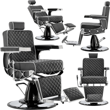 Scaun de frizerie Connor Barberking hidraulic pentru salonul de coafura barbershop 
