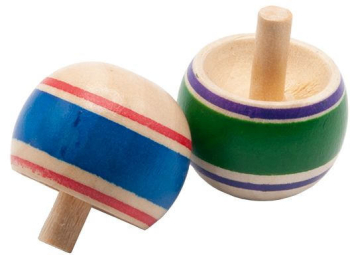 Set 2 titirezi eco din lemn in cutie carton 