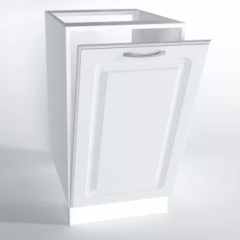Usa decorativa a masinii de spalat vase Sani Kvadric 45 cm Alb MDF