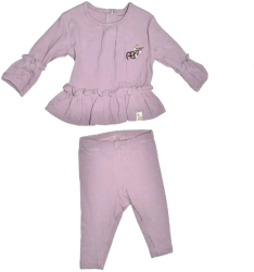 Compleu 2 piese pantaloni si bluza pentru fete Mini Junior COMP-MJ11 Mov 