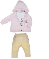 Compleu 3 piese pantaloni bluza si jacheta pentru fete Mini Junior COMP-MJ12 Multicolor 