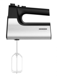 Mixer de mana Heinner HM-500BKSS 500w viteza variabila Negru cu decoratiuni inox 