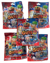 Plic Stumble Guys cu figurina si cartonase surpriza Seria 15 7 cm Mistery Box 4 ani + 