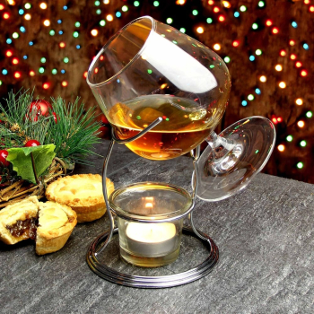 Suport incalzire cu pahar Cognac 
