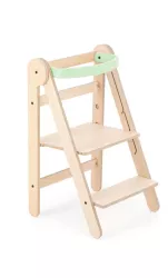 Turn de invatare pliabil mamatoyz learning tower din lemn verde 
