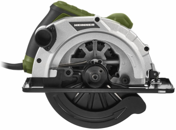 Fierastrau circular Heinner 1400 W 230 V 5000 RPM 185 mm diametru disc + sina ghidaj + set perii carbune + imbus 