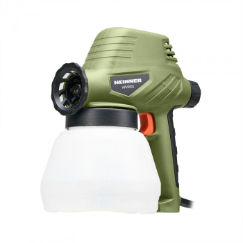 Pistol de vopsit Heinner APVE001 110 W 300 ml/min debit 80 din/sec vascozitate 1300 ml capacitate rezervor accesorii incluse