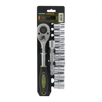 Set 12 piese Heinner CR-V 1/2 10 chei tubulare 10-24 mm dimensiune cheie cu clichet reversibila 1/2 bara de extensie