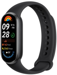 Ceas Inteligent 1.62 inch AMOLED 233mAh Bluetooth 5.4 - Xiaomi Smart Band 9 - Black 