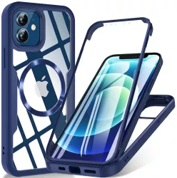 Husa pentru iPhone 11 + Folie - Techsuit ColorVerse 360 MagSafe Series - Blue 