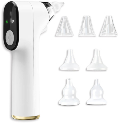 Aspirator Nazal Electric Premium pentru Copii Bebelusi si Adulti Putere de Aspirare 65 kpa 7 Capete de Silicon 3 Moduri de Functionare 