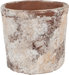 Ghiveci flori teracota bej maro 18x15 cm 