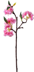 Set 3 crengute Flori Cires 16x8x38 cm 