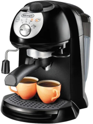 Espressor manual DeLonghi EC201.CD Cappuccino System 15 Bar 1 l Oprire automata Negru 