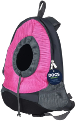 Rucsac reglabil pentru transportul animalelor 42 x 35 x 16 cm colectia Dogs culoarea roz 