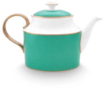Ceainic din portelan Pip Studio Gold-Green 1.8l colectie Pip Chique 