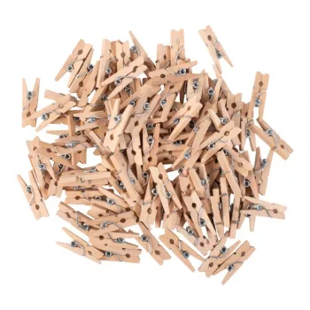 Set 100 clestisori rufe 25 mm natur pentru activitati de creatie 