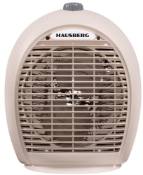 Aeroterma electrica Hausberg 2000 W 3 trepte de putere Protectie supraincalzire Termostat reglabil Posibilitate montare pe perete Bej