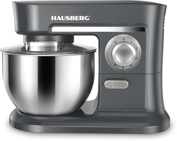 Mixer planetar HAUSBERG HB-7620GR putere 1000W 5 litri 6 viteze Gri 