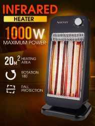 Incalzitor cu infrarosu Zenet 517 Negru Incalzire eficienta cu infrarosu cu consum redus de energie 