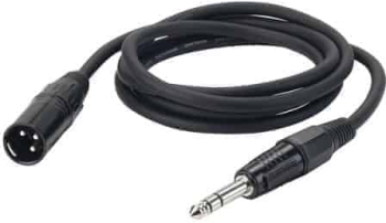 Cablu XLR tata Jack stereo 6.3 mm 6m Dap Audio FL046 