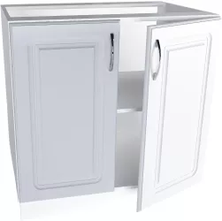 Corp inferior de bucatarie Kvadric MDF 80x48x82 cm Alb 