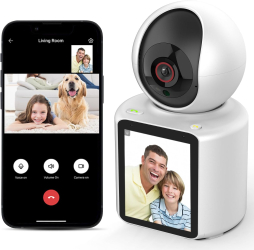 Camera video AI 360° AFel® bidirectionala monitorizare bebelusi sau varstnici cu senzor detectare plans si miscare infrarosu pe 