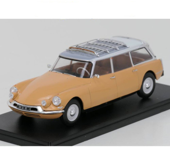 Macheta auto Citroen ID 19 Break an 1959 scara 1 24 galben Hachette 