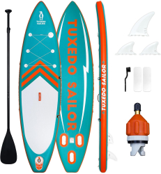 Set placa Stand Up PaddleBoard SUP gonflabila 335 x 84 x 15 cm capacitate max. 150 kg cu vasla reglabila si adaptor pentru valva aer