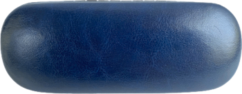 Toc / etui ochelari piele ecologica 16 x 6 x 4 cm Albastru 