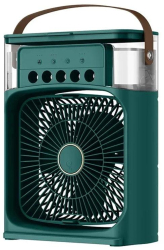 Ventilator cu pulverizare apa portabil aromatherapy lumina LED alimentare USB verde 