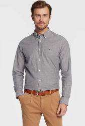 Camasa barbati Tommy Hilfiger Oxford MW0MW25037 Gri M INTL 