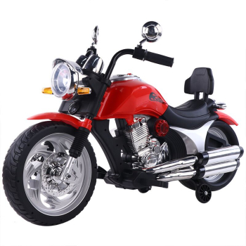 Motocicleta electrica Kinderauto BJF916 2x 35W cu scaun tapitat culoare rosie 
