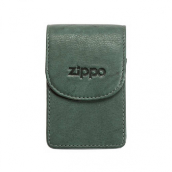 Tabachera Zippo verde din piele naturala 2005410 