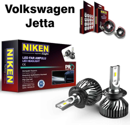 Becuri H7 LED Jetta plus adaptoare de far NIKEN 