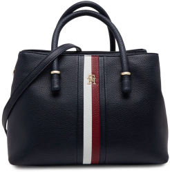 Geanta dama Tommy Hilfiger Emblem Satchel Corp AW0AW15286 Bleumarin 36 x 22 x 19 cm