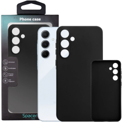 Husa de protectie Spacer pentru Samsung Galaxy A55 material flexibil TPU Negru 