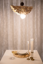 Pendul Deco Republic &bdquo Braids&rdquo E27 1x60W fibre naturale dulie lemn