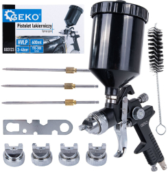 Pisto de vopsit HVLP cu 4 duze Geko G03123 