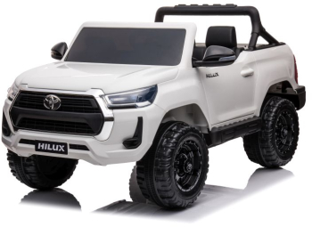 Masinuta electrica pentru 2 copii 4x4 Toyota Hilux 12V 14Ah culoare alba