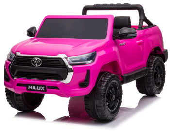 Masinuta electrica pentru 2 copii 4x4 Toyota Hilux 12V 14Ah culoare roz