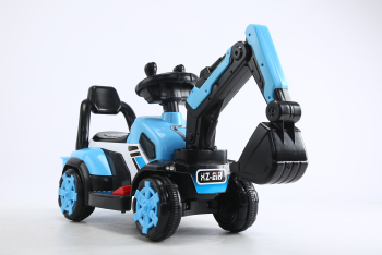 Mini excavator electric Kinderauto BJXZ219 35W 6V cu incarcator electric culoare albastru 