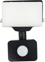 Proiector LED Orno 10W cu PIR 800lm IP44 4000K Aluminiu + Policarbonat Alb/Negru 