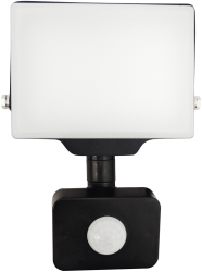 Proiector LED Orno 20W cu PIR 1600lm IP44 4000K Aluminiu + Policarbonat Alb/Negru 