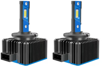 Set 2 becuri LED D1S BZRSH Canbus 100 conversie HID to LED plug and play 35W Bec 10000LM 6500k 