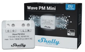 Contor de energie Shelly Qubino Wave PM Mini 16A Z-Wave 
