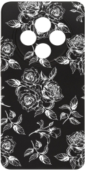 Husa BestCase Compatibila Cu Oppo Reno12 F / Reno12 FS Black Roses 0.8MM Slim Prot camera c-B 1045 